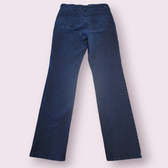 NYDJ Women's Marilyn Straight Stretch Lift Tuck Mid Rise Blue Jeans – Size 6P - Picture 4 of 10